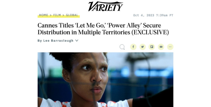 Thumbnail for sales news: Cannes Titles &lsquo;Let Me Go,&rsquo; &lsquo;Power Alley&rsquo; Secure Distribution in Multiple Territories