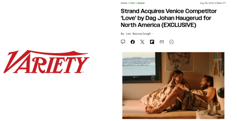 Thumbnail for sales news: LOVE sells to North America